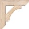 Ekena Millwork Imperial Slat Smooth Bracket w/ Offset Brace, Douglas Fir, 5 1/2"W x 18"D x 18"H BKT0604X18X18IMP06SDF - alternate 3